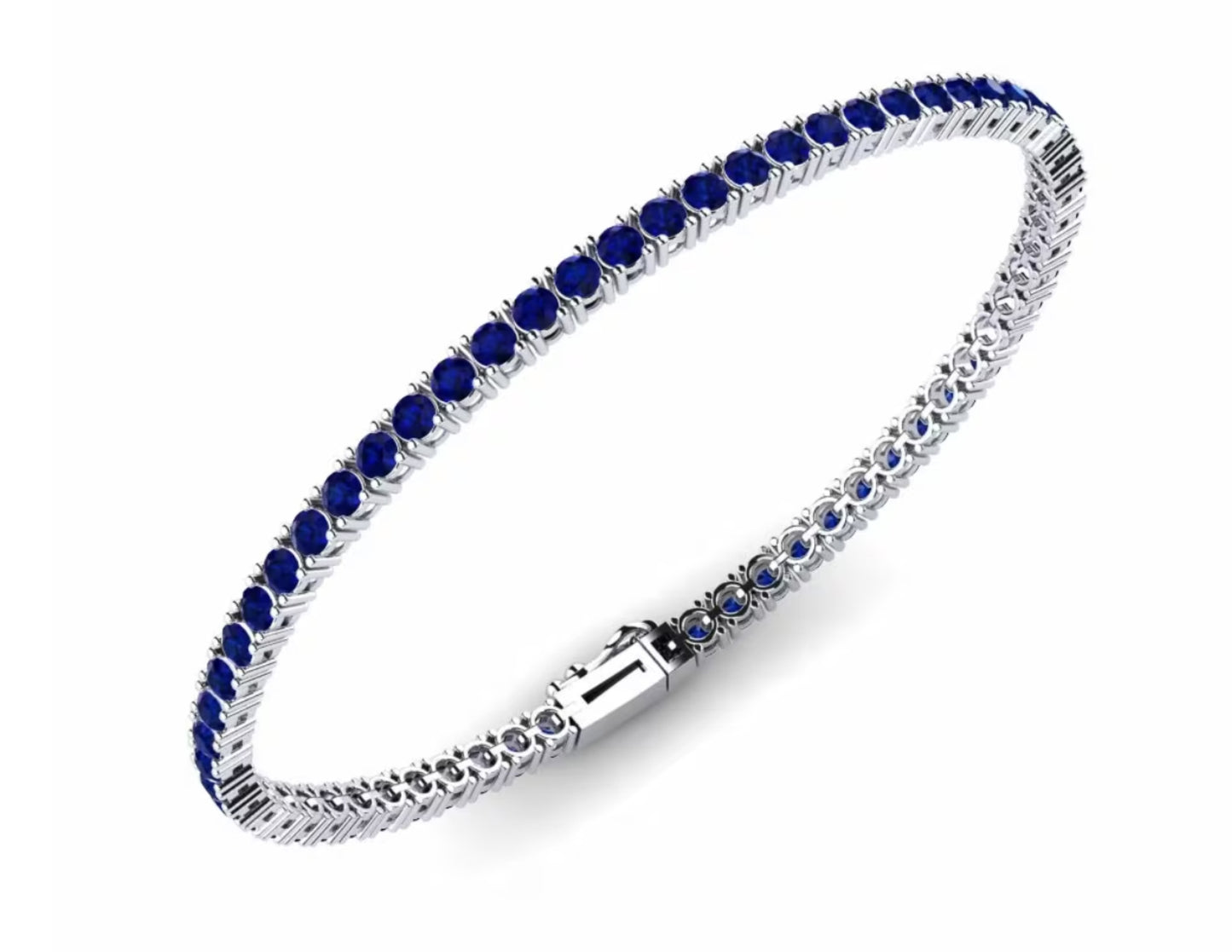Bracciale Tennis Zaffiri- "Rivestito di luce"