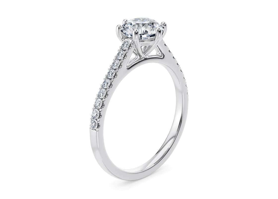 Anello Tiffany Diamanti- "Luce Celeste"