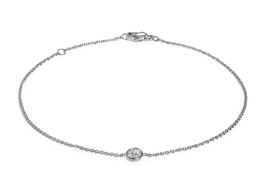 Bracciale modello Tiffany - "Solitaria Eleganza"