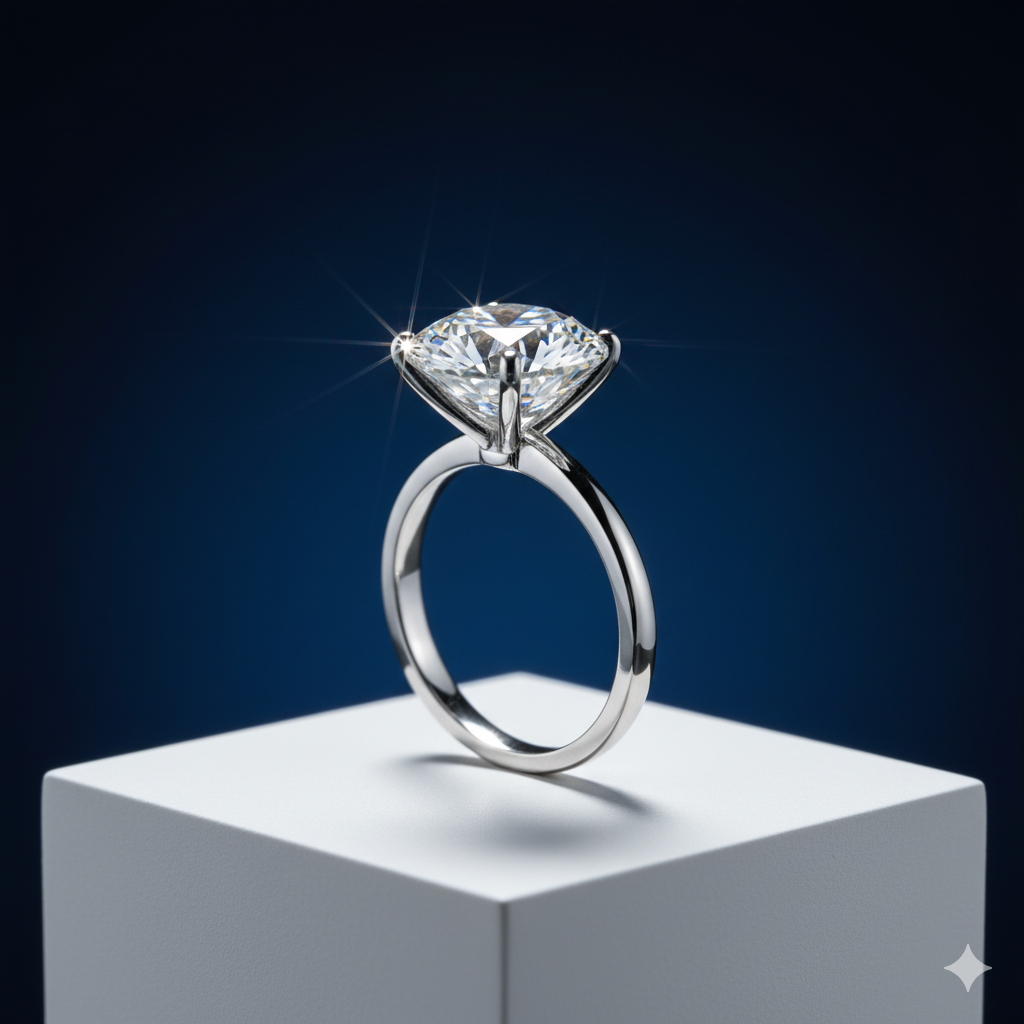 Mani di un esperto gemmologo con guanti bianchi che esamina un paio di orecchini con diamanti usando delle pinzette, su un banco da orafo. L'immagine rappresenta il processo di valutazione professionale per la permuta di gioielli e diamanti a Roma.