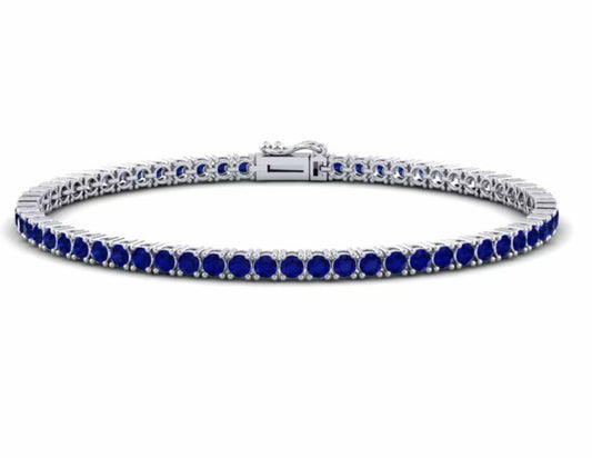 Bracciale Tennis Zaffiri- "Rivestito di luce"