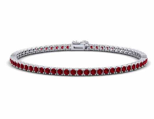 Bracciale Tennis Rubini- "Sentiero Luminoso"