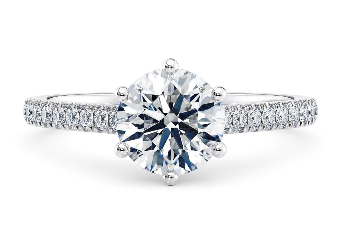 Anello Tiffany Diamanti- "Luce Celeste"